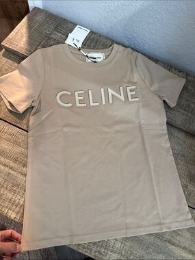 Women’s Beige Logo Short-Sleeve Tee